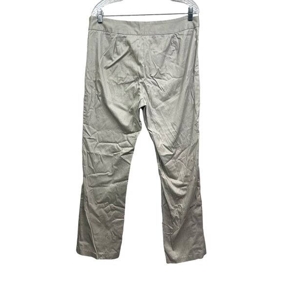 Evan Picone Womens Pants Stretch Straight Leg Flat Front Zip Fly Khaki Size 12 - Picture 5 of 6
